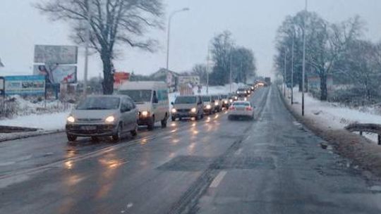 Kilkunastokilometrowe korki na drodze krajowej nr 17