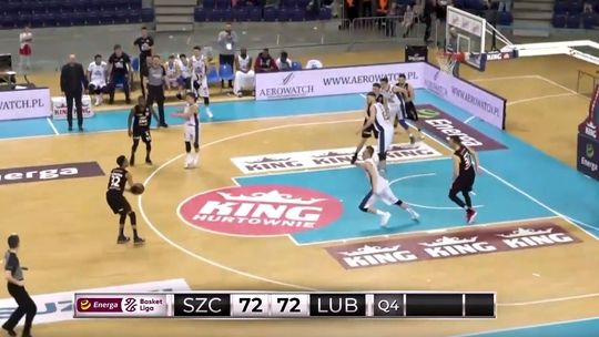 King Szczecin - TBV Start 72:75. Rzut Thomassona na wagę zwycięstwa (wideo)
