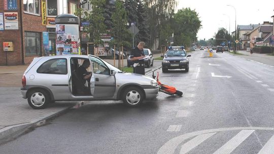 Kobieta zajechała drogę motocykliście. Trafił do szpitala