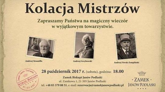 Kolacja Mistrzów na Zamku w Janowie Podlaskim