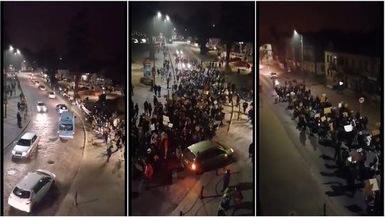 Kolejny dzień protestów. Na ulice wyszły także mieszkanki Kraśnika [wideo]