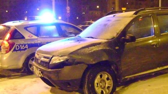 Kolizja na skrzyżowaniu ul. Romera i Diamentowej w Lublinie