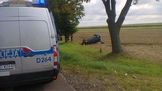 Kolonia Siedliszczki: Wyprzedzanie zakończyło się dachowaniem w polu