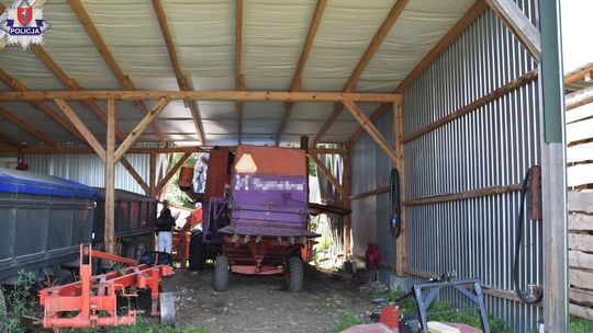 Kombajn zmiażdżył mechanika. Wcześniej przebił ścianę