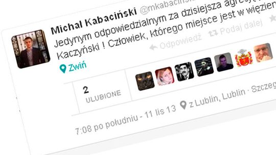 Komisja etyki ukarała Kabacińskiego za wpis na Twitterze