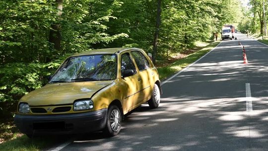 Kompletnie pijany kierowca potrącił mężczyznę koszącego trawę na poboczu