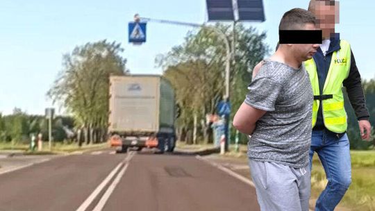 Kompletnie pijany Rosjanin w ciężarówce. Szybko z Polski nie wyjedzie