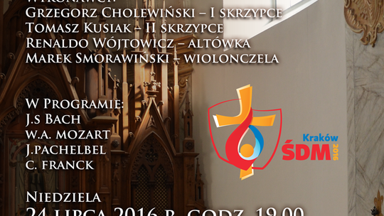 Koncert Kwartetu Lubelskiego na ŚDM