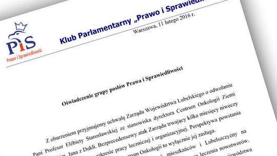 "Koniec marzeń mieszkańców" PiS ostro o odwołaniu szefa COZL