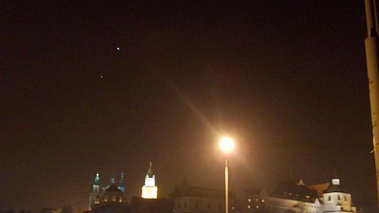 Koniunkcja Jowisza i Wenus na tle Lublina (zdjęcia od Czytelnika)