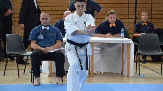 Konrad Kozłowski drugi w mistrzostwach Europy Karate Kyokushin