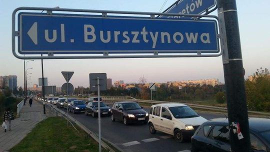 Korek-gigant na Czubach. Przez roboty drogowe