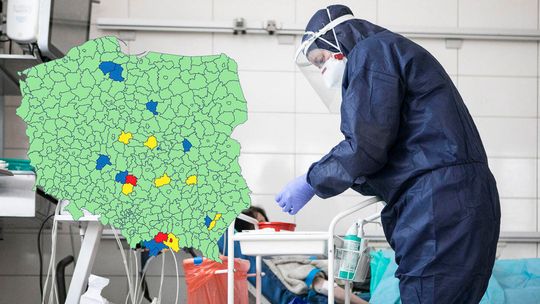 Koronawirus: Żółte i czerwone strefy. Nowa lista powiatów z dodatkowymi obostrzeniami