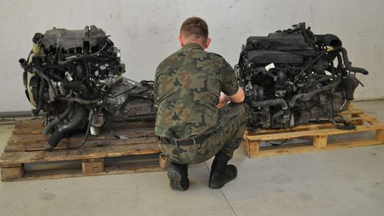 Kradzione w Anglii silniki nie dojechały na Ukrainę