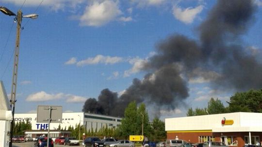 Kraśnik Fabryczny: Pożar mazutu w Fabryce Łożysk Tocznych