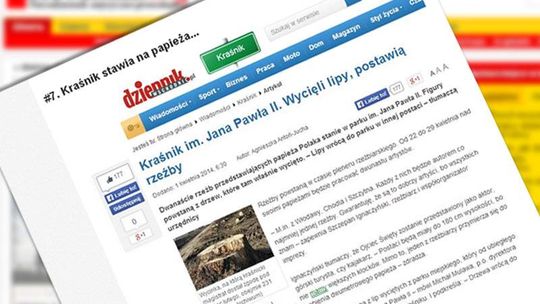 "Kraśnik im. Jana Pawła II" wywołał burzę w internecie. To nie był żart