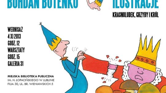 Krasnoludek, grzyby i król. Butenko w bibliotece