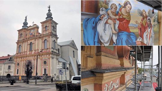 Krasnystaw. Fasada kościoła wróciła do pierwotnych, barokowych kolorów