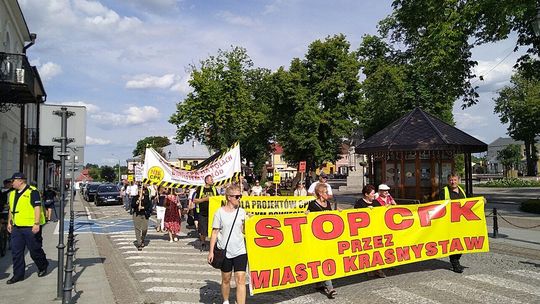 Krasnystaw: Nie przez nasze domy! To już 14. protest przeciwko CPK