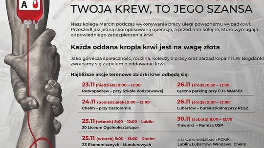 Kropla, która ratuje życie. Górnicy jednoczą siły po wypadku