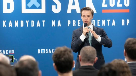 Krzysztof Bosak w poniedziałek w Lublinie. Musiał zmieniać miejsce spotkania