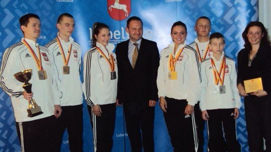 Krzysztof Hetman spotkał się z karatekami z województwa lubelskiego