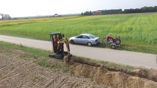 Krzysztof „Tacz” Taczalski szalał koparką. Rył ziemię przez 20 godzin