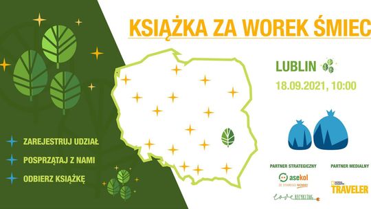 Książka za worek śmieci - akcja w Lublinie