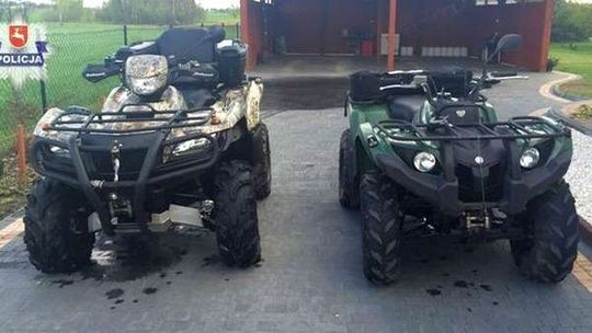 Ktoś ukradł dwa quady. Numery rejestracyjne LPA...