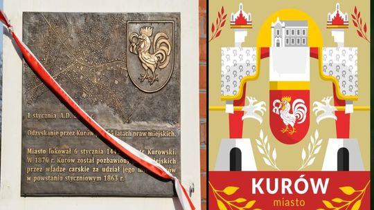 Kurów znów z burmistrzem. Pamiątkowa tablica i grafika z okazji odzyskania praw