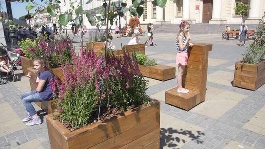 Kwitną meble przed lubelskim Ratuszem