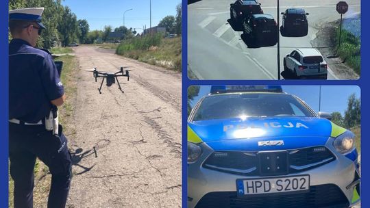Latająca pomoc policjantów. 17 wykroczeń namierzonych z powietrza 