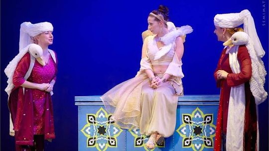 "Latający kufer" na dziedzińcu Archiwum Państwowego