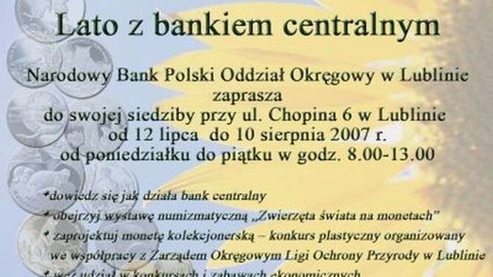 Lato z bankiem. Zajęcia dla dzieci w NBP