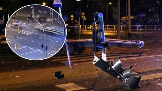 Laweta uderzyła z impetem w pieszych. Straszny moment nagrała kamera