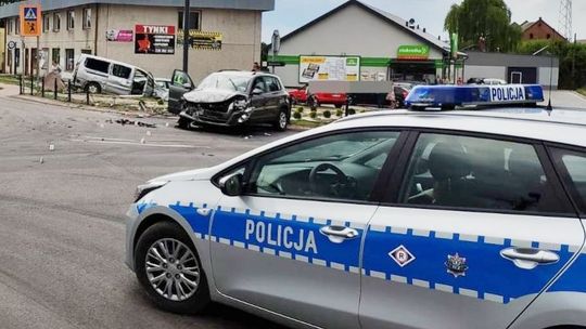 Łaziska: Tak się kończy zignorowanie znaku STOP