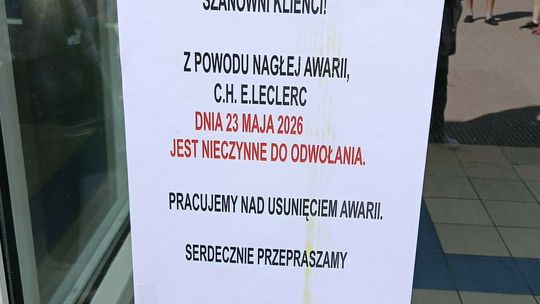 Leclerc zamknięty. Powód? Awaria prądu