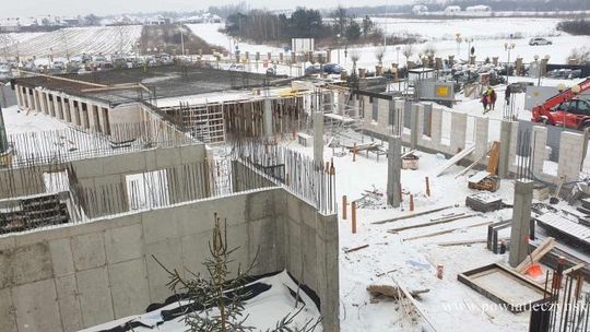 Łęczna. Już widać, jak ma wyglądać nowe skrzydło szpitala