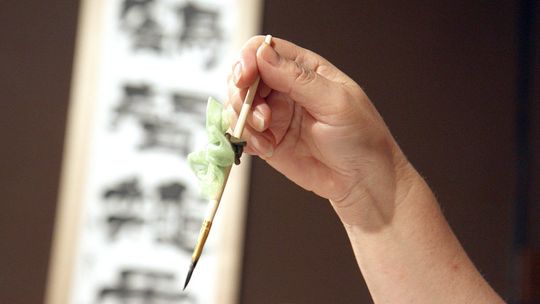 Lekcja japońskiej kaligrafii u pani Sensui Oikawa 