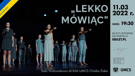 "Lekko mówiąc" - spektakl w Chatce Żaka "Lekko mówiąc" - spektakl w Chatce Żaka