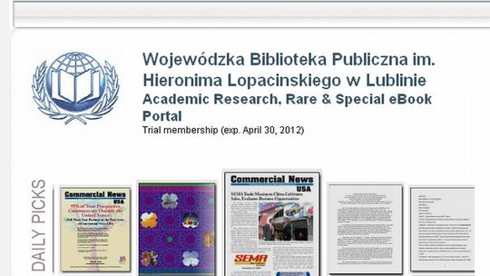 Lektury ze świata na stronie WBP w Lublinie