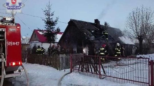 Lichty: 70-letni mężczyzna zginął w pożarze domu