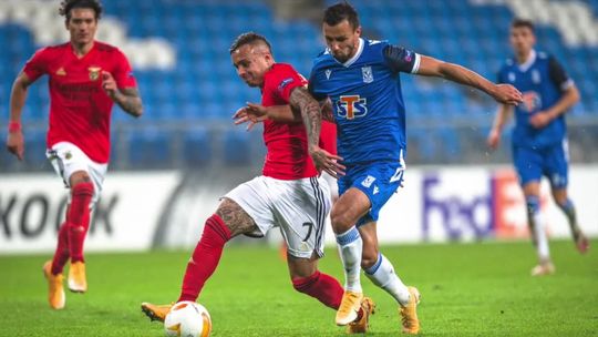 Liga Europy. Lech Poznań postraszył Benfikę Lizbona