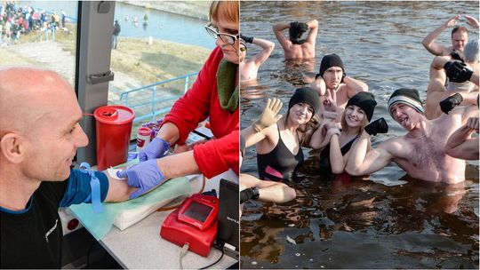 "Lodowata krew z gorących serc". Lubelskie morsy oddawały krew [zdjęcia]