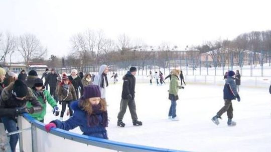 Lodowisko w Chełmie w grudniu