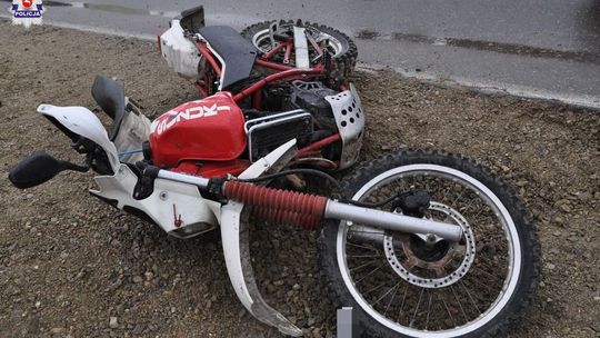 Lot motocyklem zakończył w szpitalu