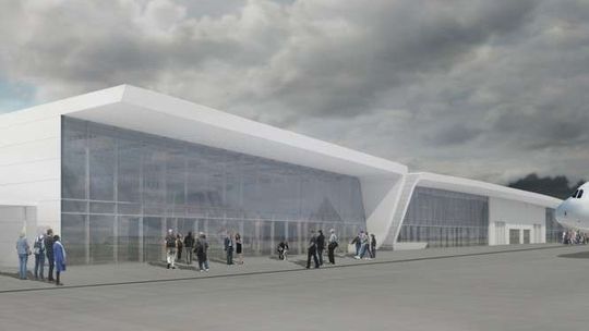 Lotnisko: Tak ma wyglądać nowy terminal dla miliona pasażerów (wizualizacje)