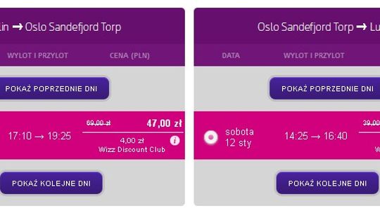 Loty z Lublina do Oslo za 8 zł w obie strony. Ale tylko z kartą Wizz Air
