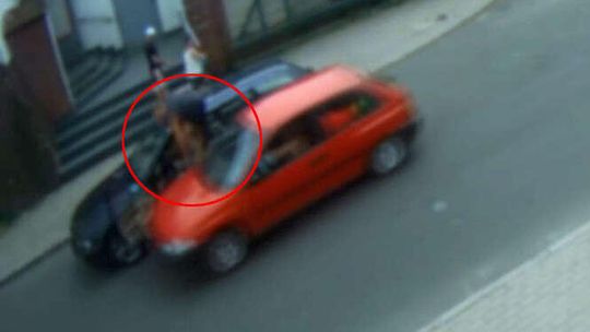 Lubań: Chciał przejechać innego kierowcę (wideo)