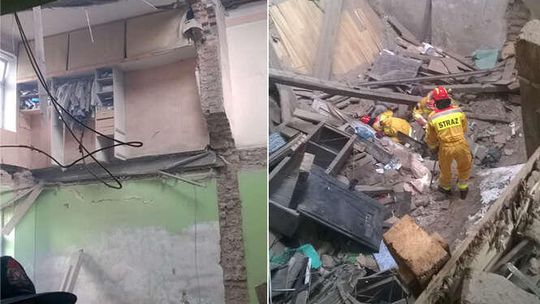 Lubartowska: Kamienica od środka zaraz po katastrofie (zdjęcia)